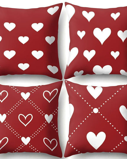 Romantic Love Heart Decorative Pillow Cover - Perfect for Home and Office Ambiance