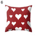 Love Heart Pattern Decorative Pillow Case for Home and Office
