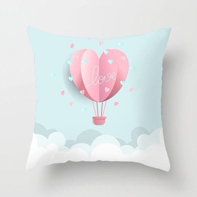 Nordic Romance Collection: Valentine's Day Pillowcases with Cartoon Design