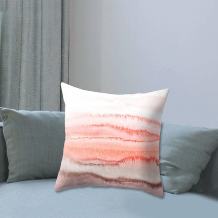 Serene Coastal Sunset Pillow Cover - Elegant Seascape Accent for Home & Office