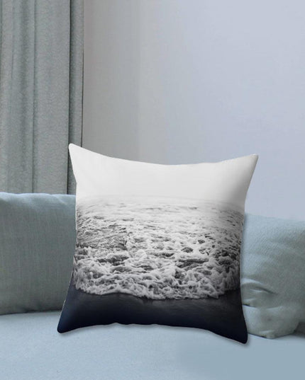 Serene Coastal Sunset Pillow Cover - Elegant Seascape Accent for Home & Office