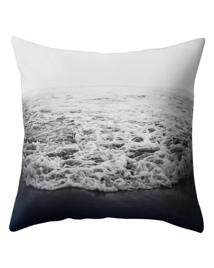 Serene Coastal Sunset Pillow Cover - Elegant Seascape Accent for Home & Office