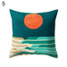 Sea Sunset Serene Pillow Cover Made from Soft Polyester - 45cm x 45cm.