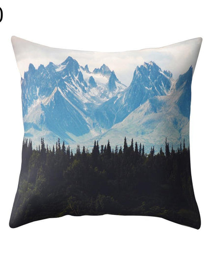 Serene Coastal Sunset Pillow Cover - Elegant Seascape Accent for Home & Office