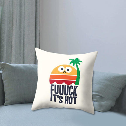 Serene Coastal Sunset Pillow Cover - Elegant Seascape Accent for Home & Office