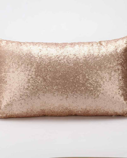 Glamorous Gold Sequin Decorative Pillow Cover for Stylish Home Accents
