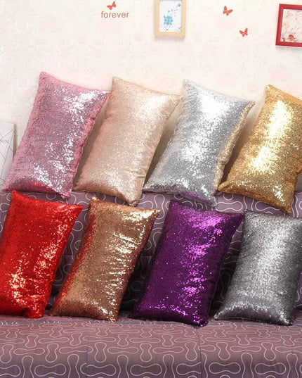 Glamorous Gold Sequin Decorative Pillow Cover for Stylish Home Accents