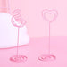 Set of 10pcs Card Holder Romantic Heart Flamingo Photo Clip