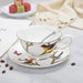Elegant Duo of Bone China Coffee Cups with Timeless Charm