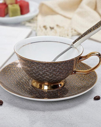 Elegant Vintage Bone China Coffee Mugs for a Luxurious Brewing Experience