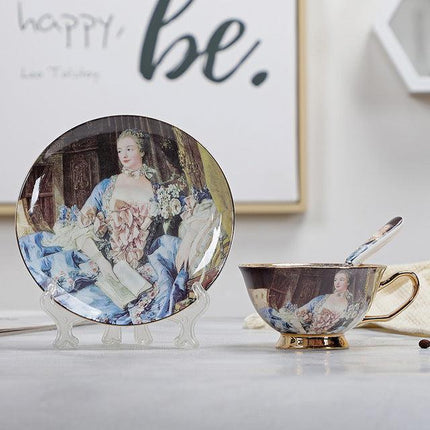 Elegant Vintage Bone China Coffee Mugs for a Luxurious Brewing Experience