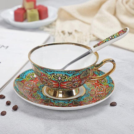 Timeless Charm: Duo of Elegant Fine Bone China Espresso Cups