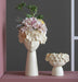 Human Head Decorative Resin Vase Set of Two