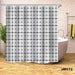 Plaid Geometric Shower Curtain