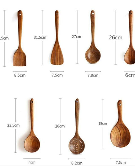 Elegant Acacia Wood and Silicone Cooking Utensils: Elevate Your Kitchen Experience