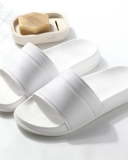 Stylish Black and White Platform Slippers: Experience Unmatched Comfort at Home