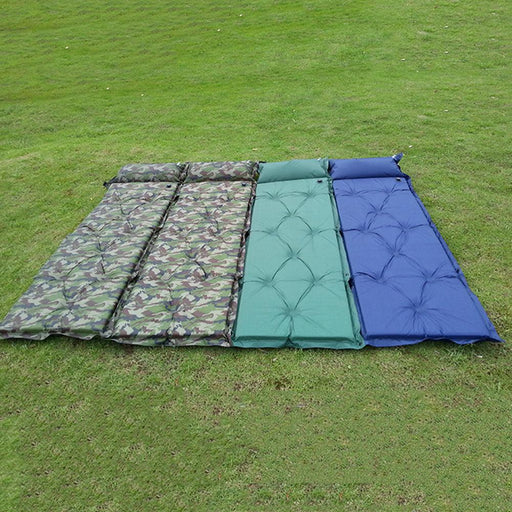 Outdoor Adventure Self-Inflating Camping Mattress with Attached Pillow