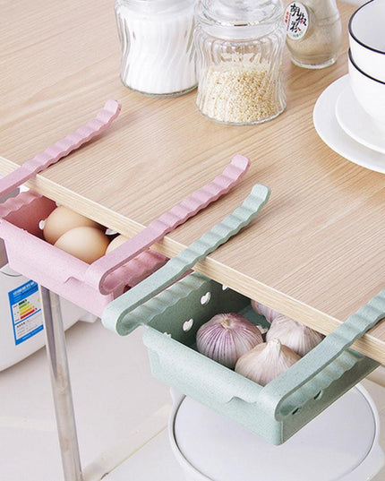 Compact Sliding Refrigerator Storage Organizer for Efficient Space Utilization