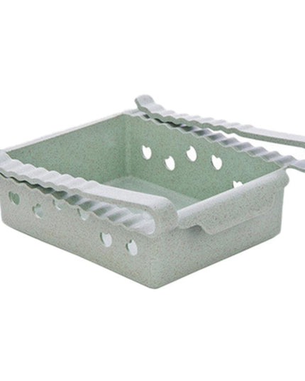 Compact Sliding Refrigerator Storage Organizer for Efficient Space Utilization