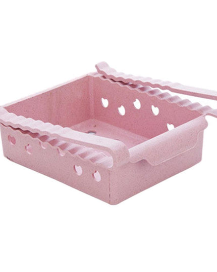 Compact Sliding Refrigerator Storage Organizer for Efficient Space Utilization