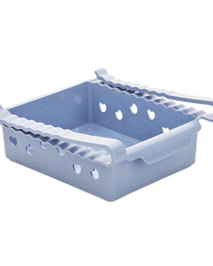 Compact Sliding Refrigerator Storage Organizer for Efficient Space Utilization