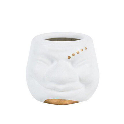 Charming Clown Ceramic Plant Holder Vase