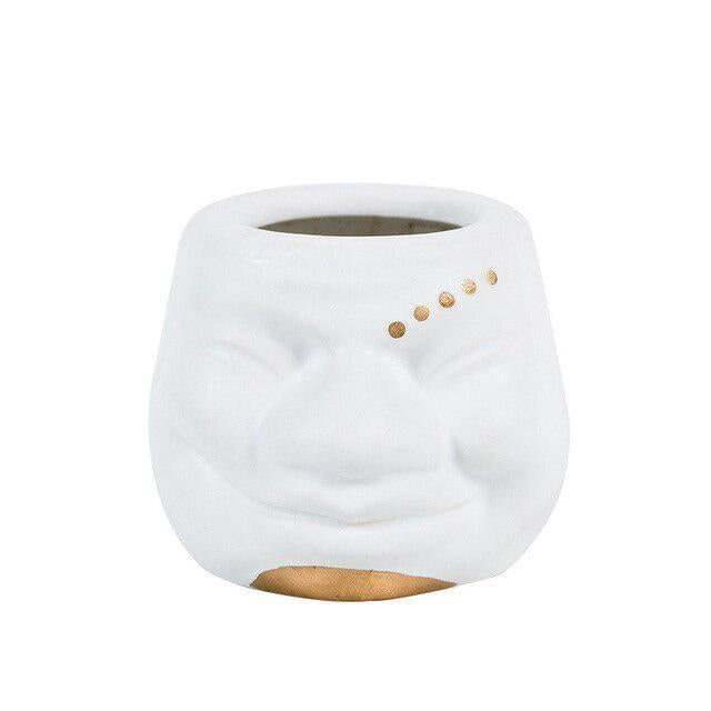 Charming Clown Ceramic Plant Holder Vase