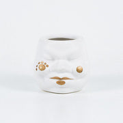 Whimsical Clown-Themed Ceramic Mini Planter Pot