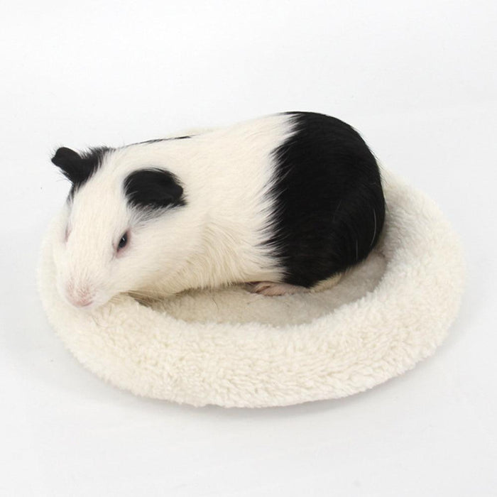 Cozy Winter Haven Plush Bed for Small Pets