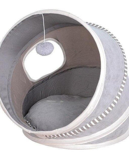 Customizable Cozy Oasis Plush Pet Bed - Supreme Comfort for Small Animals