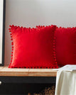 40cmx40cm(16x16in) / Red-Set of 2 / Velvet