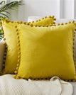 40cmx40cm(16x16in) / Lemon-Set of 2 / Velvet