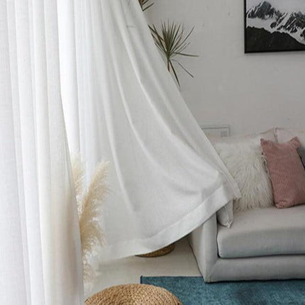 Elegant White Sheer Curtains - Modern Drapes for Stylish Home Decor