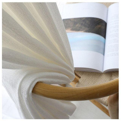 Premium Solid White Tulle Drapes - Customizable Privacy Curtains for Stylish Home Upgrade