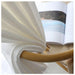 Solid White Tulle Drapes - Luxe Privacy Curtains for Elegant Home Enhancement