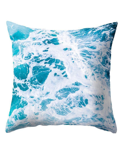 Coastal Serenity Square Pillowcase for Modern Home Aesthetics