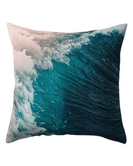 Coastal Serenity Square Pillowcase for Modern Home Aesthetics
