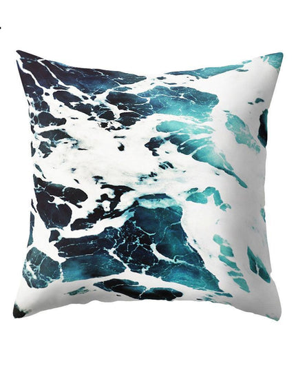 Coastal Serenity Square Pillowcase for Modern Home Aesthetics