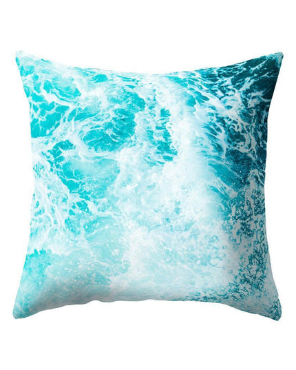 Coastal Serenity Square Pillowcase for Modern Home Aesthetics