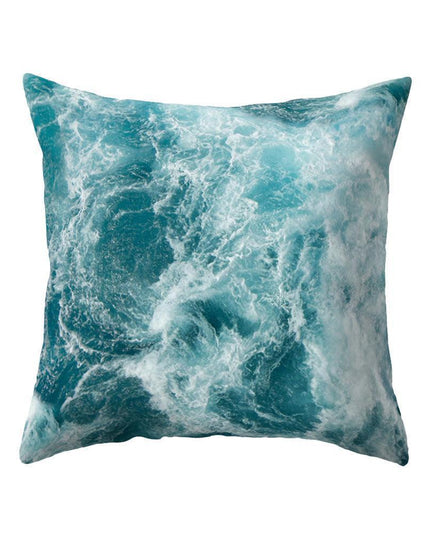 Coastal Serenity Square Pillowcase for Modern Home Aesthetics