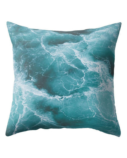 Coastal Serenity Square Pillowcase for Modern Home Aesthetics