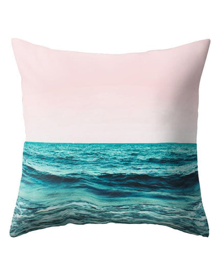 Coastal Serenity Square Pillowcase for Modern Home Aesthetics