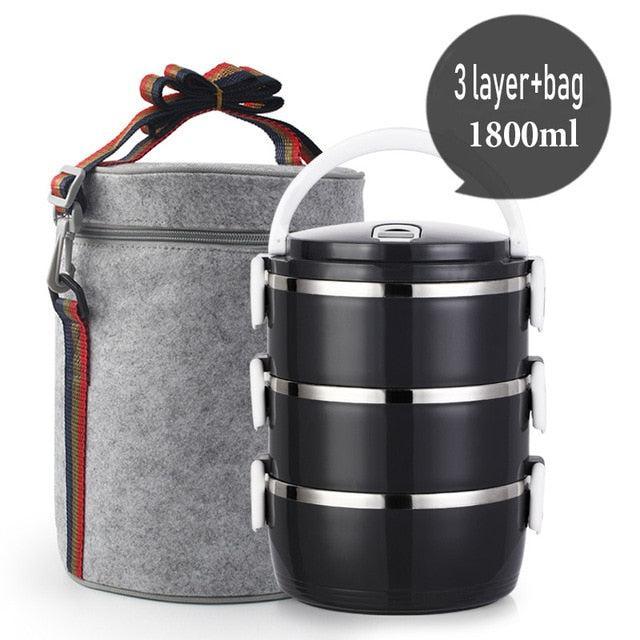 Hot Meal Companion: Versatile Stainless Steel Lunch Box for Thermal Preservation