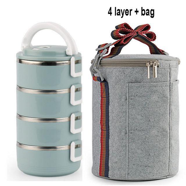Stainless Steel Thermal Insulated Lunch Box - Enjoy Hot Meals Anywhere