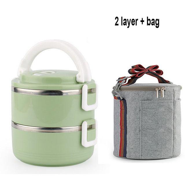Stainless Steel Thermal Insulated Lunch Box - Enjoy Hot Meals Anywhere