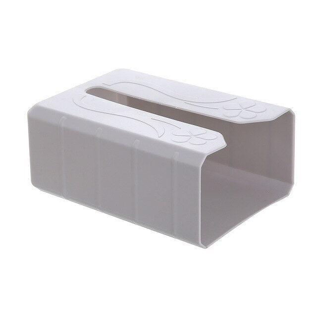 Wall-Mounted Self-Adhesive Tissue Box Holder for Napkins