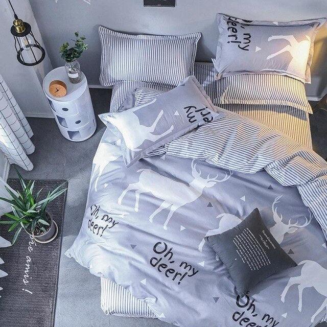 Elevate Your Tween Kids Bedroom with Contemporary Printed Duvet Cover and Pillowcases for a Cozy and Stylish Sleep Experience