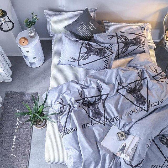 Elevate Your Tween's Bedroom Decor with Modern Printed Bedding Set for a Sleek and Comfy Night's Rest