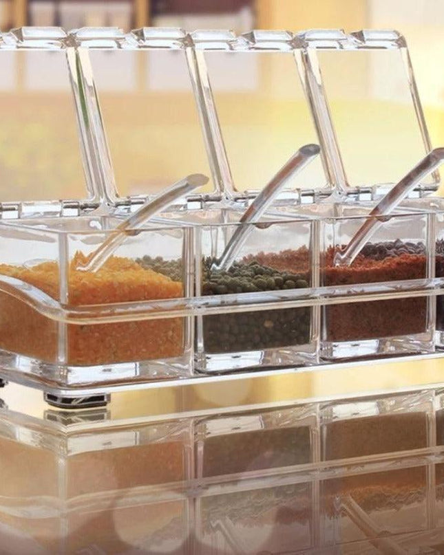 Transparent Spice Storage Solution - Elevate Your Kitchen Organization