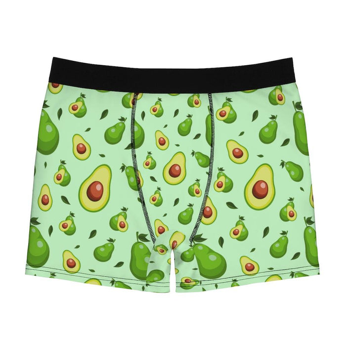 Avocado Green Men's Boxer Briefs with a Touch of Style